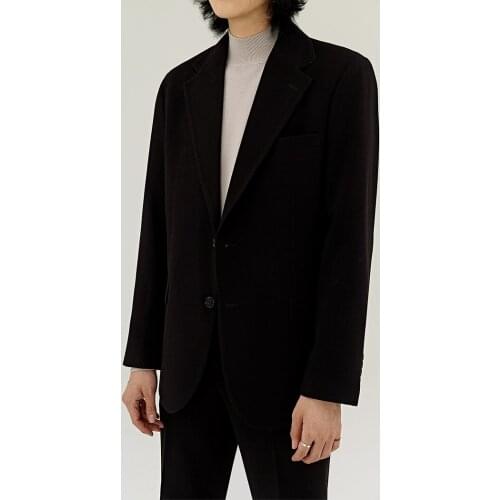 Spring and autumn tide brand dark casual suit mens Korean fashion ruffian handsome suit coat mens loose top big coat