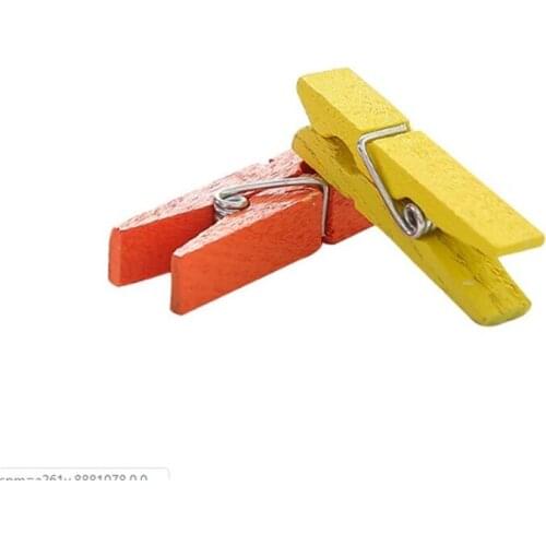 20 Pcs Mixed Color Wooden Clothespin Clips DIY Decor Album Photo Picture Paper Memo Pegs Craft Kids Scrapbooking Clip