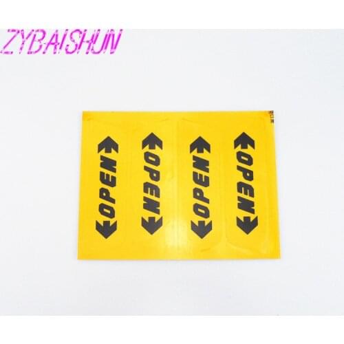 4 pieces/set. Reflective open door sticker warning child safety car sticker for Audi all series Q3 Q5 SQ5 Q7 A1 A3 S3 A4 A4L