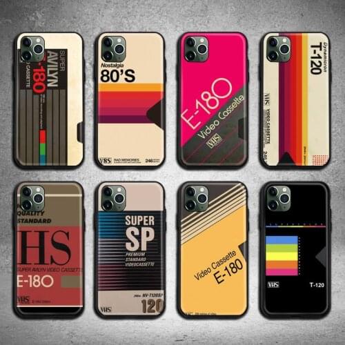 80s VHS Tribute Phone Case for iphone 12 pro max 11 pro XS MAX 8 7 6 6S Plus X 5S SE 2020 XR case