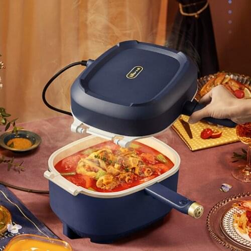 Electric Pot Multifunctional Cooking Household Split Type Detachable Micro Pressure Hotpot Cooker Slow Steamer Steak DKL-C16H1