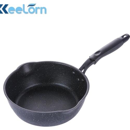 Keelorn High Quality 20cm Frying Pan Wok Soup Pots Rice Stone Non-stick Pot Japanese Snack Pot Pan Induction Furnace Available
