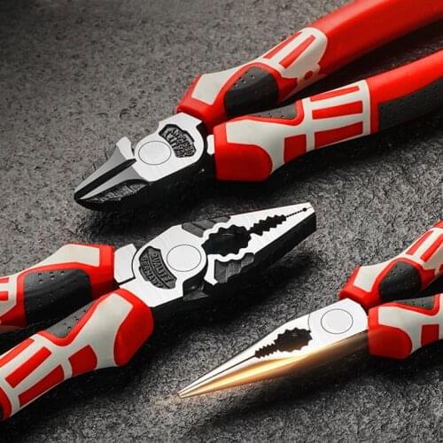 Wire Cutters/Iong-Nose Pliers with Wrench Function, Diagonal-Nose Pliers With Super-Hard Cutting Ability, Electrician Tools
