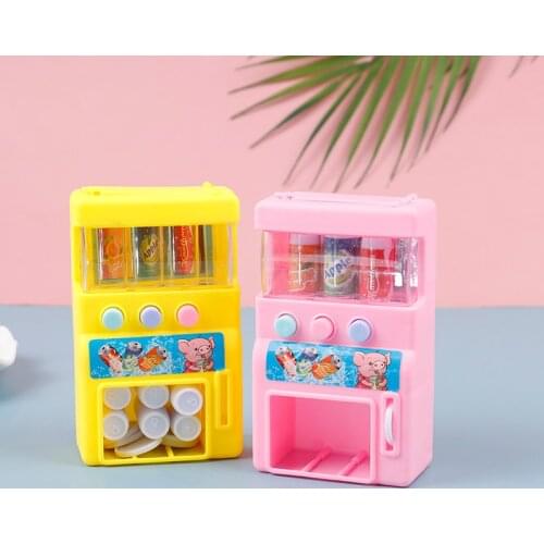Hot!Kids Simulation Vending Machine with Coins Drinks Pretend Play Education Toys for Children Games Birthday Gifts Kids toys