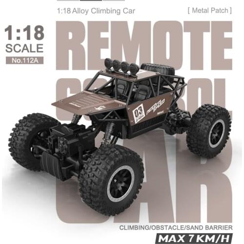 1:18 4WD RC Alloy Car 2.4G Radio Control Car Toys Off-Road Remote Control Trucks boys Toys for Children