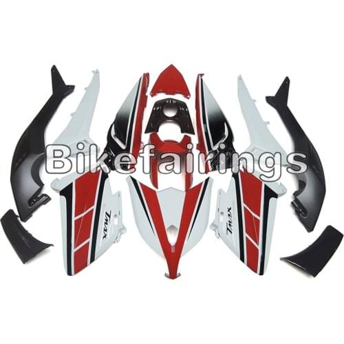 Motorbike Cowlings For Yamaha TMAX530 2012 2013 2014 tmax530 12 13 14 ABS Injection Sportbike White Red and Black Bodywork Kit