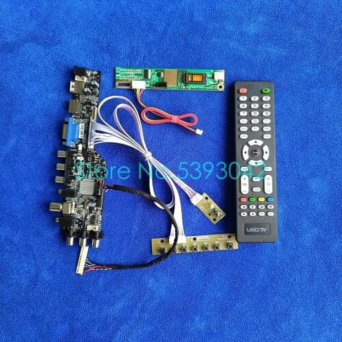 LCD controller board kit 1366*768 LVDS 30pin For LTN160AT01/LTN160AT02/LTN156AT01 panel USB+VGA+AV 1CCFL DVB digital signal