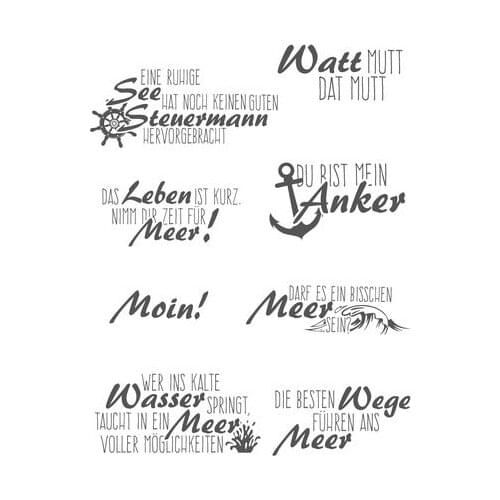 German stamp Clear Stamp for Scrapbooking Transparent Silicone Rubber DIY Photo Album Decor 410