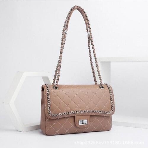 2021 New Trend leather Fashion Handbags Famous Brand rhombus chain shoulder messenger bag fashion all-match small square bag