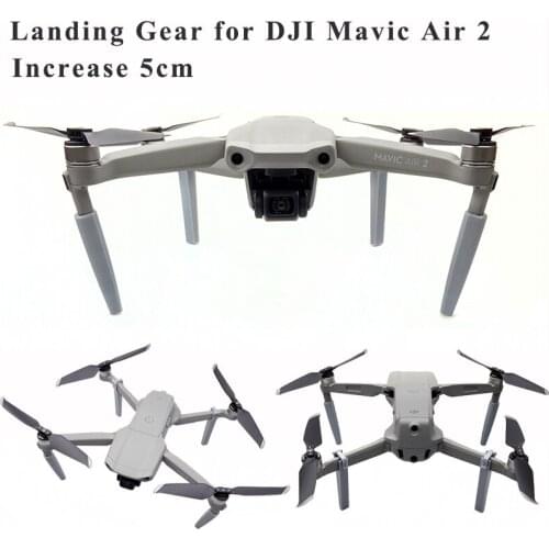 New Landing Gear Leg Bracket Skid Heightened Shock-absorbing Stabilizers Protector Leg for For DJI Mavic Air 2 Drone Accessories