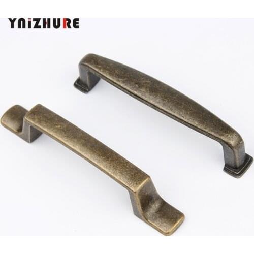 Ancient Pull Simple Bronze Door Knob Antique Solid Alloy Cabinet Drawer Hardware Furniture Handshandle Classical Vintage Handle
