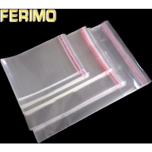 Clear Self-adhesive Cello Cellophane Bag Self Sealing Small Plastic Bags for Candy Packing Resealable Cookie Packaging Bag Pouch