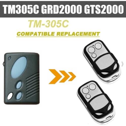 For TM305C GRD2000 GTS2000 Garage Door Roller Remote Control Replacement free shipping