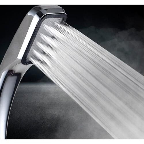 Hot Sale 300 Hole Super Pressurized Shower Head Square Hand Shower Booster Shower Head Water Saving Shower Drop Shipping