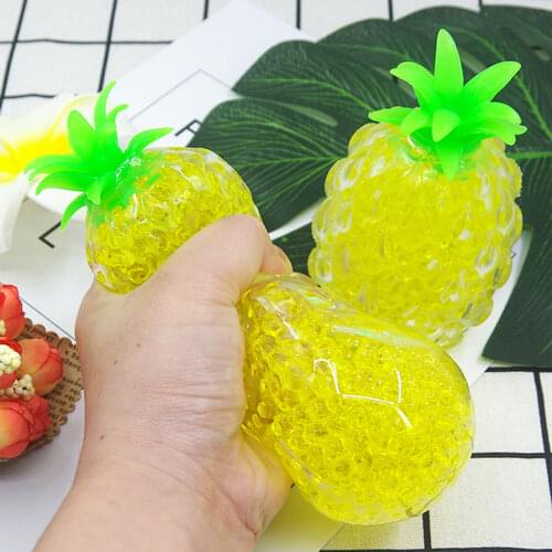 Creative Pineapple Decompression Vent Ball, Funny Adults Children Anti-anxiety Stress Relief Squeeze Squishy Ball Toy