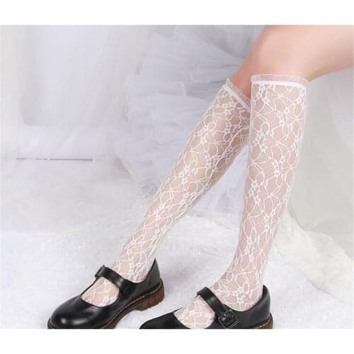 Japanese Lolita Stockings Princess Retro below knee Stockings Girls Lace Socks Cosplay B706