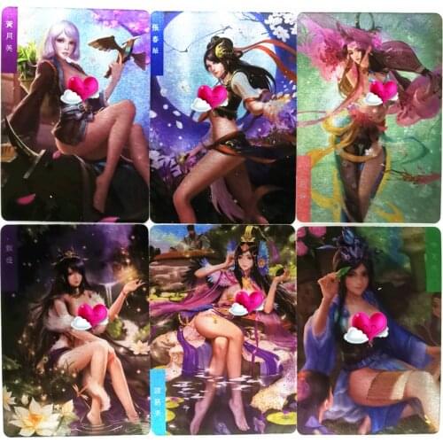 18pcs/set Records of The Three Kingdoms Ikkitousen H Sexy Girls Toys Hobbies Hobby Collectibles Game Collection Anime Cards