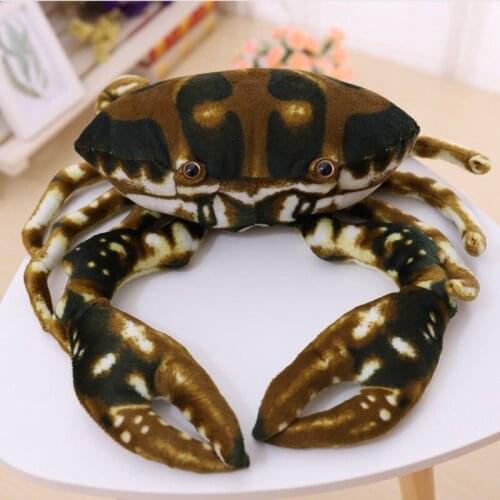 27/38cmplush Simulation crab good quality very cute stuffed soft Pillow lovely cushion Halloween christmas birthday gift for kid