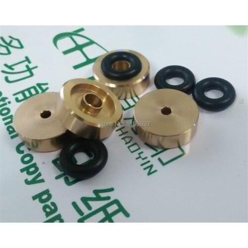Rubber Ring Shock Absorber Top Aluminum Machine Foot Amplifier Feet Speaker Turntable Feet 25*8MM 4PCS Free Shipping