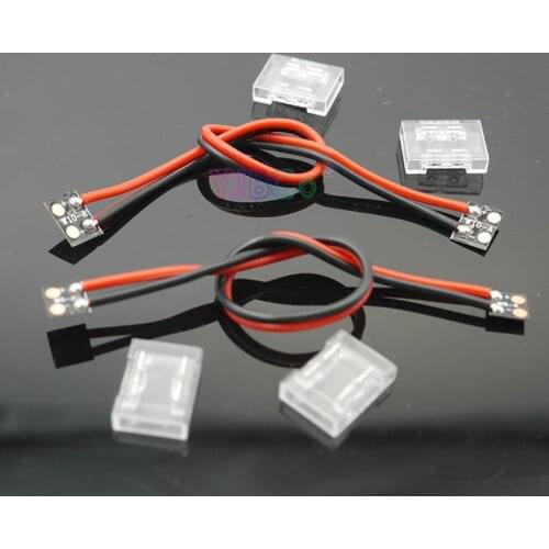 5pcs COB LED Strip Wire Connector 2 PinCable 6mm 8mm 10 mm Width FCOB Lamp Tape No Welding Transparent Connection Terminals