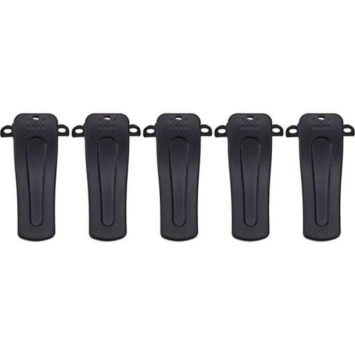 5PCS Belt Clip for H777 Hot Model Baofeng Radio BF-666S BF-777S BF-888S 666S 777S 888S Walkie Talkie Accessories clamps Black