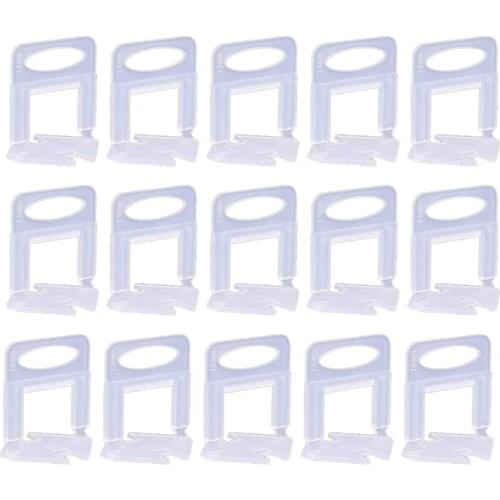 600 PCS Tile Leveling System Clips 1/16 Inch(1.5mm) Tiles Leveler Spacers Tool for Ceramic Tile and Stone Installation