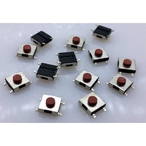 SMT 6X6X3.1MM 4pin Tactile Tact Push Button Micro Switch 100pcs/lot