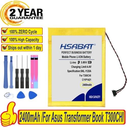 Top Brand 100% New 2400mAh C11P1421 Battery for Asus Transformer Book T300CHI Keyboard Dock Batteries + free tools