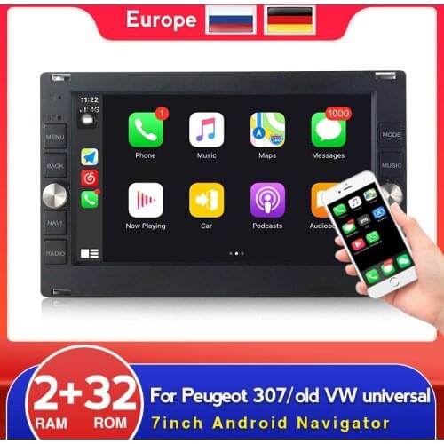Android Car Radio For VW Passat B5 B4 MK5 MK4 MK3 Jetta Bora Golf 4 PoloT5 TRANSPORTER Peugeot 307 Multimedia GPS NO DVD 2 din