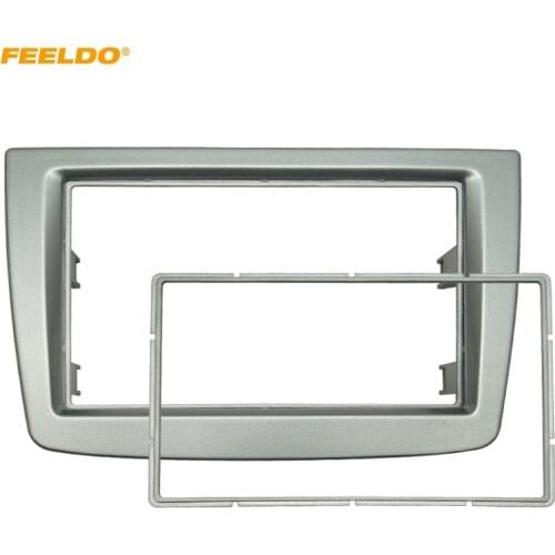 FEELDO Car 2DIN Stereo Radio Fascia Plate Panel Frame For Alfa Romeo MiTo 2008 CD/DVD Radio Panel Dash Installation Dash Kit