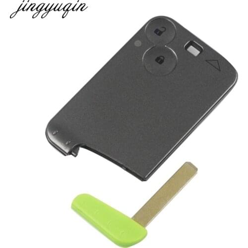 Jingyuqin Remote 2 Buttons protective Case key shell Cover For Renault Laguna Espace Smart Card With Blade