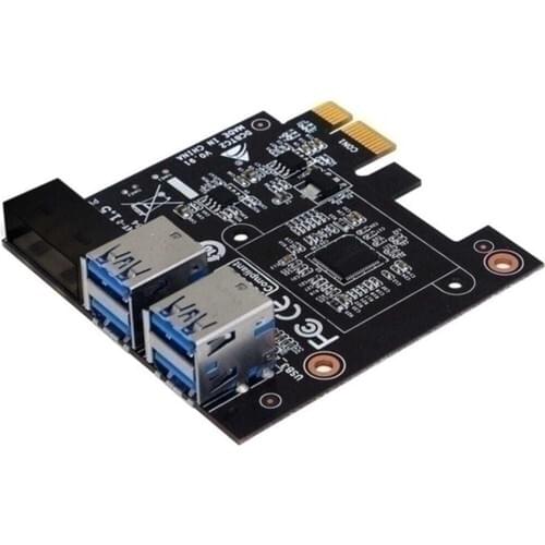 Biostar Pci-E 1x To 4x Usb3.0 Riser Adapter Dcbtc2