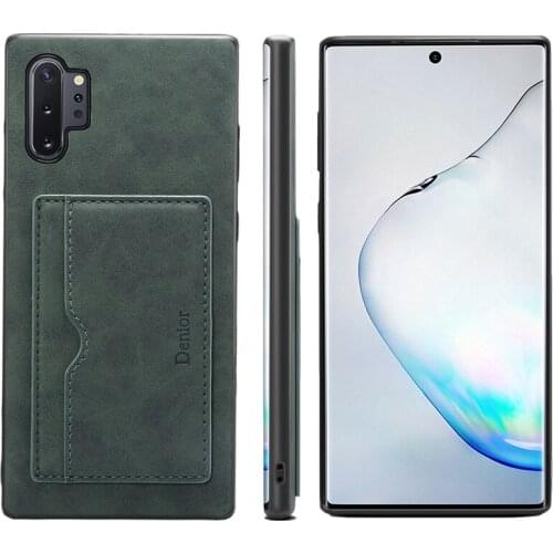 Card slot stand case for Samsung Galaxy Note 10+ soft cover Note10+ slim bag Note10 Plus protector