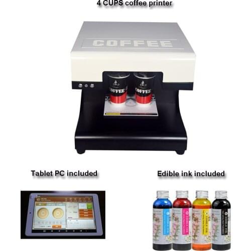 3D Lets coffee digital latte art coffee printer machine with 4*100edible ink free