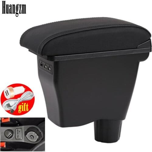 For Smart 450 451453 454 Fortwo Forfour armrest box Double-layer USB Universal Car Armrest Box