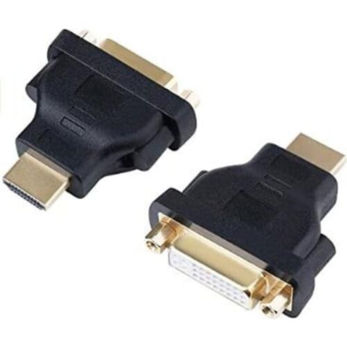 DTECH Bi-Directional DVI-I 24+5 Port Converter DVI Female to HDMI Male Adapter