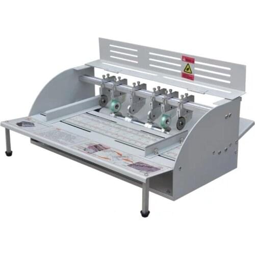 A Adjust speed Electric paper creasing machine Perforator Cutter 3 in1 combo Paper Creasing Perforating machine paper Creaser