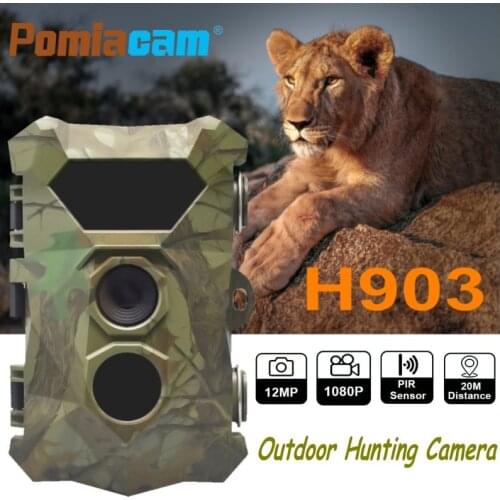 H903 Photo Traps Hunting Trail Camera 12MP 1080P IR Night Vision Hunting Scout Game Camera 2.4" LCD DV Video Recorder Camcorder