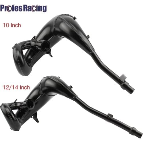 Motorcycle Pipe Exhaust Muffler Black Fit for 50 Exhaust System Junior Senior Mini SX PRO LC SILVER Bicycle Bike Parts