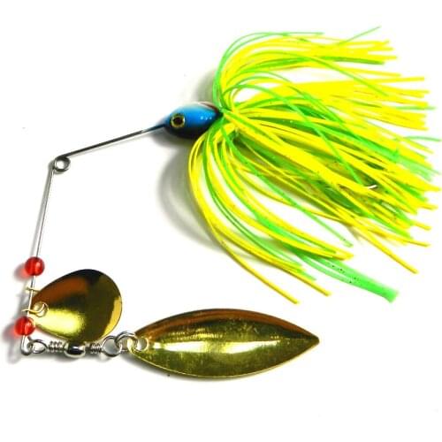 HENGJIA Spinner Spoon Fishing Baits 17G Hard Metal Lead Fishing Lures Octopus Buzz Wobbler Fishing Tackles