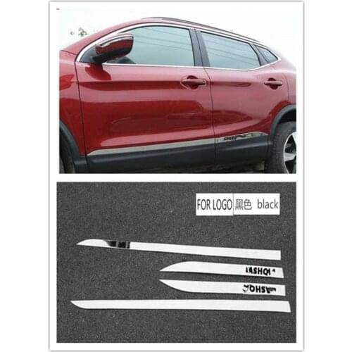 CHROME SIDE DOOR BODY MOLDING TRIM COVER LINE GARNISH PROTECTOR ACCESSORIES for Nissan Qashqai j11 2016 2017 2018 2019