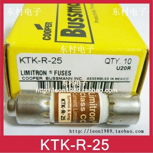 Bussmann ceramic fuse Limitron Class CC Fuse KTK-R-25 25A 600V