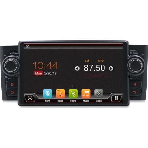 KLYDE 7" 1 Din Car Radio Android 10.0 For Fiat Linea 2006- Car Multimedia Audio Stereo 4 Core Player