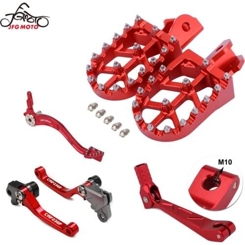 Motorcycle CNC Foot Peg Footpegs Pivot Brake Clutch Levers Pedal Foot Brake Pedal For Honda CRF150F CRF230F 2003-2009 2012-2017