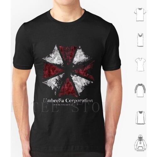 Umbrella Corporation T Shirt Men Cotton 6Xl Umbrella Umbrella Corporation Umbrella Corp Biohazard Nemesis 2 Leon Kennedy Re2