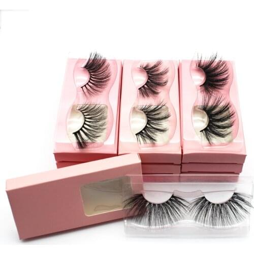 Wholesale Lashes 25mm Faux Mink 3d Hand Made Full Strip Cosmetics False Eyelashes In Bulk Custom Eyelash Packaging With Logo