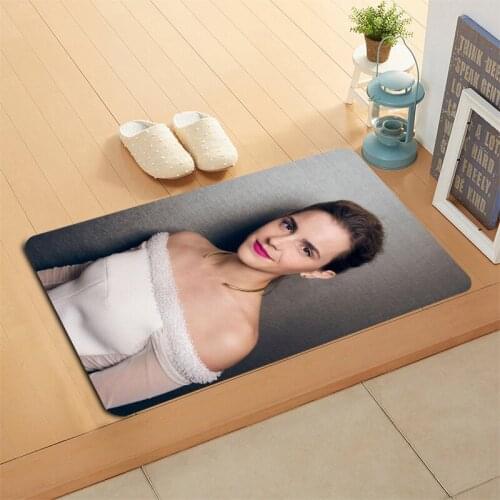 New Arrival Emma Watson Doormat Home Mat Machine Made Anti Slip Carpet Living Room/Hallway Bath Mat Christmas Gift 0331