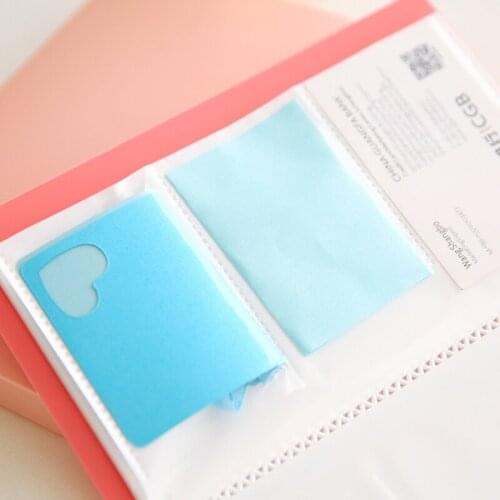Portable Wallet-shaped Card Holder Mini Photo Album 120 Pockets Compatible with All Instant Print Digital Cameras