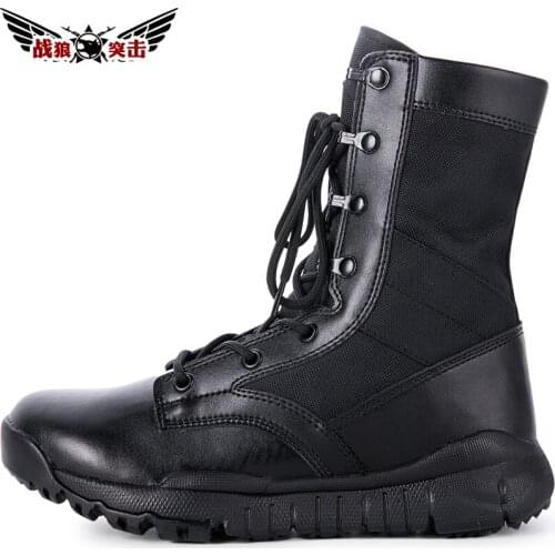 Warwolf Assault Summer Light Combat Boots Mens Breathable Combat Special Forces Outdoor Canvas Training Hiking Boots