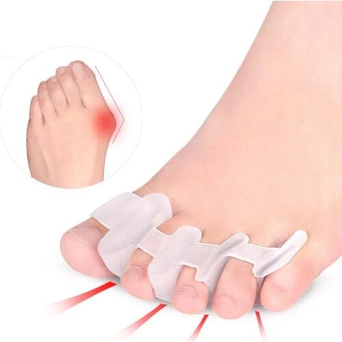 Silicone Toes Separators Bunion Corrector Straightener Foot Protector Bones Silicone Devider Foot Care Device